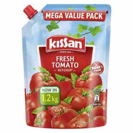 Kissan Fresh Tomato Ketchup Pouch, 1.2 Kg 